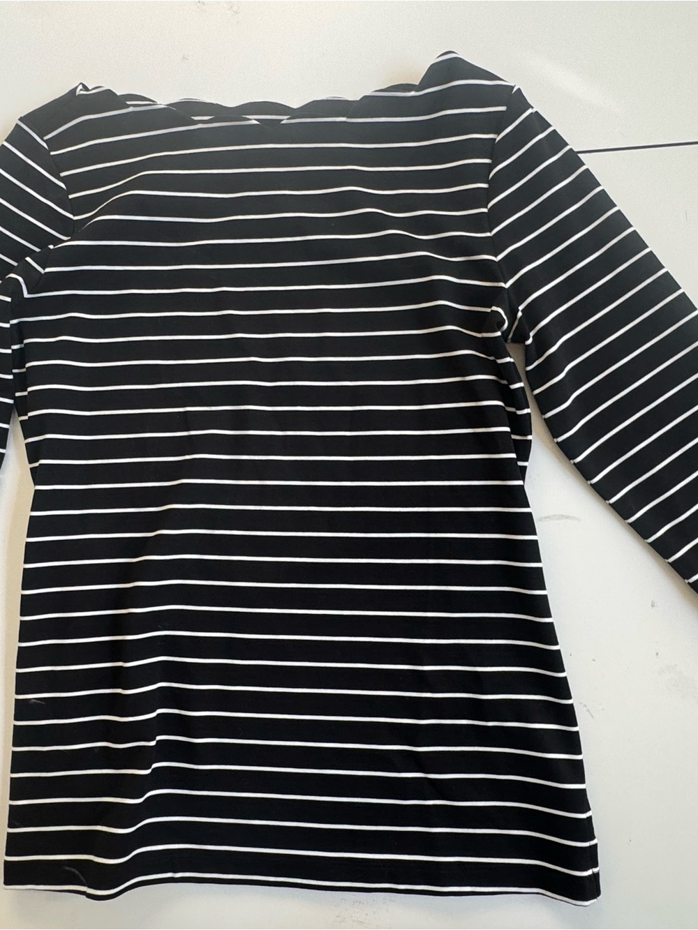 41 Hawthorn Black and White Striped Long Sleeve Top